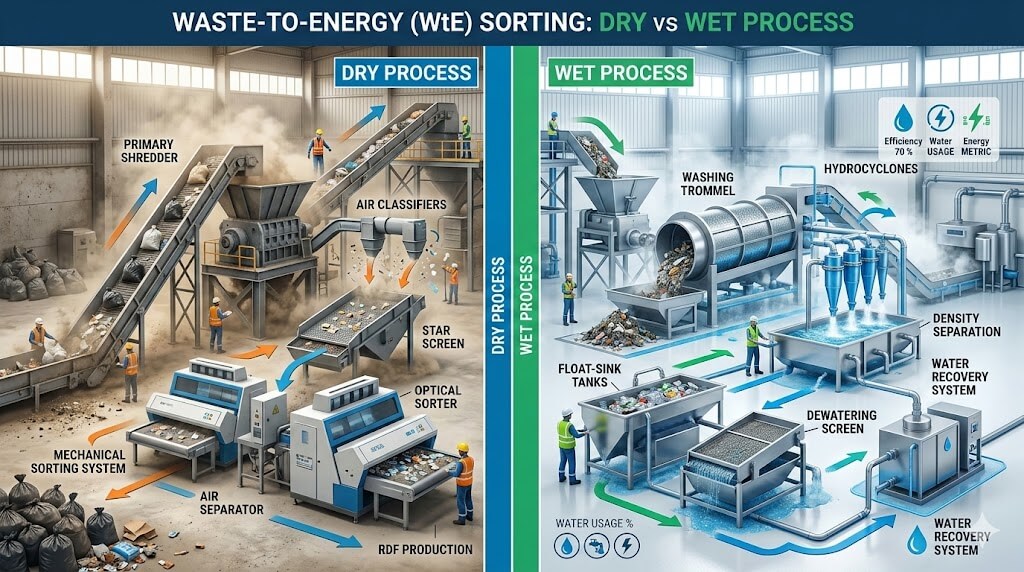 Dry vs. Wet IBA Sorting: Which Process is Best for WtE Plants?